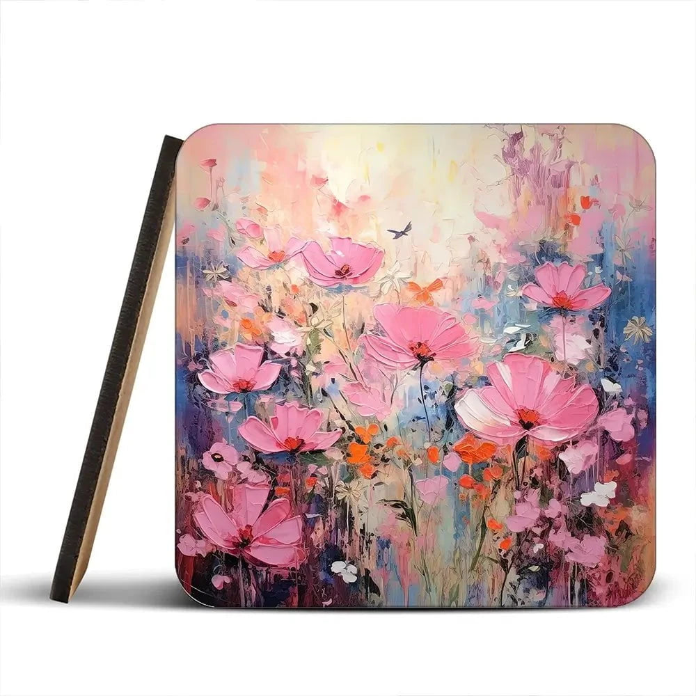Wild Pink Meadow Coaster Set Wild Pink Meadow Coaster Set wall art product David Alexander Elder