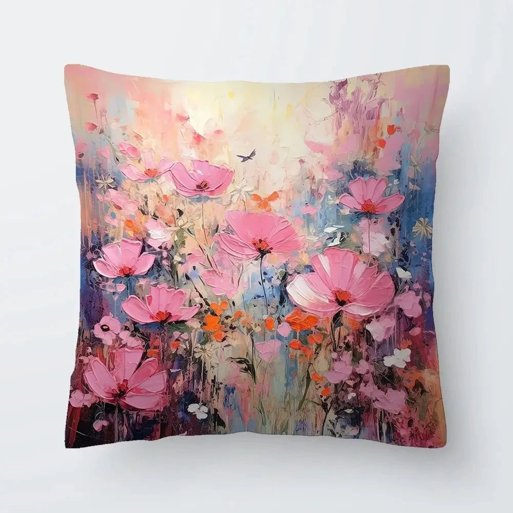 Wild Pink Meadow Cushion Wild Pink Meadow Cushion wall art product David Alexander Elder