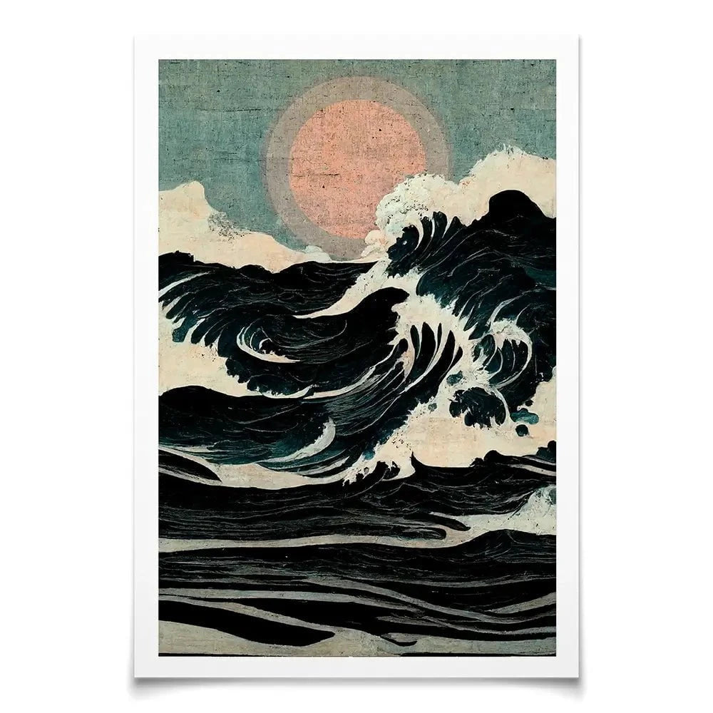 Wild Waves Art Print Wild Waves Art Print wall art product Treechild