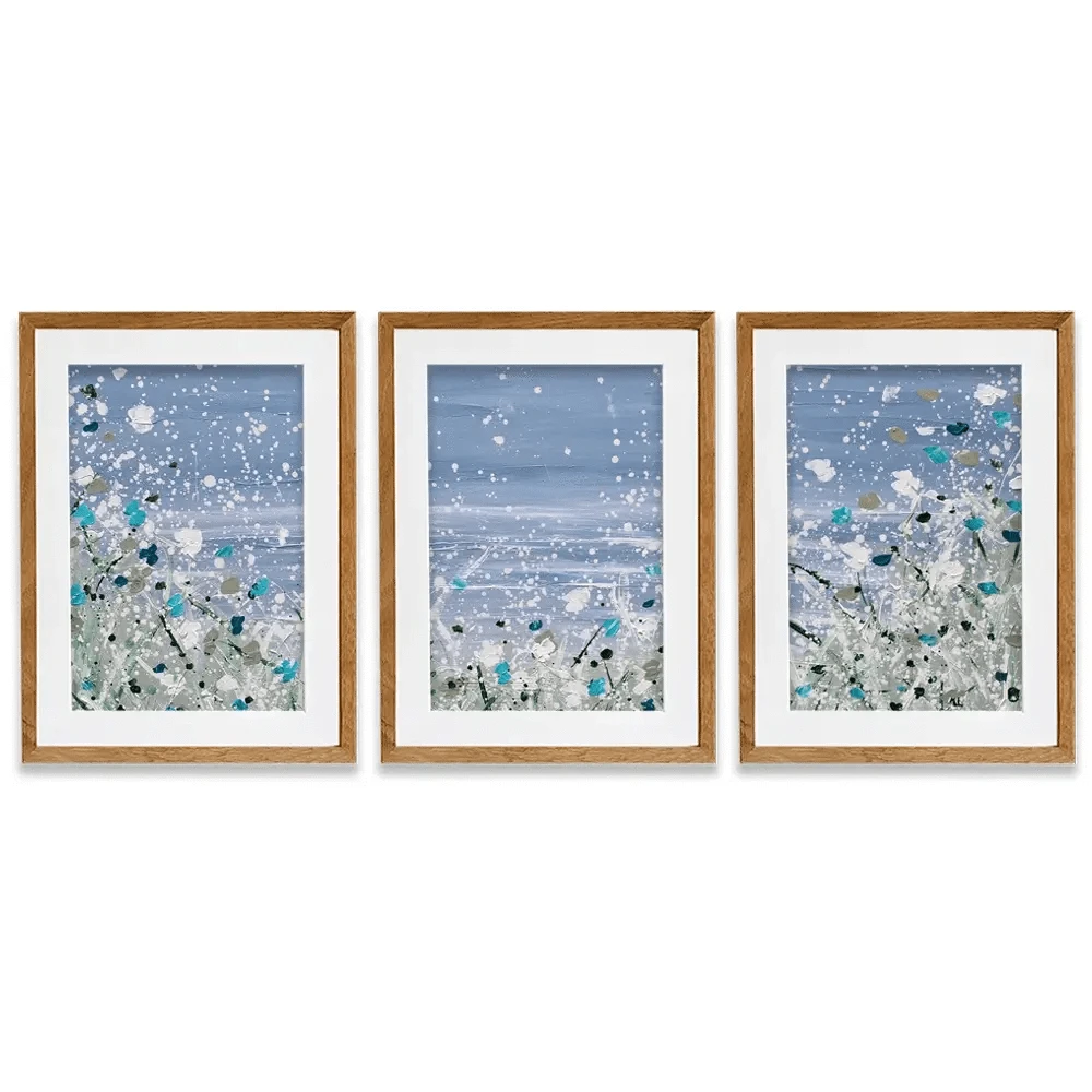 Wild Winter Sea Framed Art Print Trio Wild Winter Sea Framed Art Print Trio wall art product Charlotte Anna Reed
