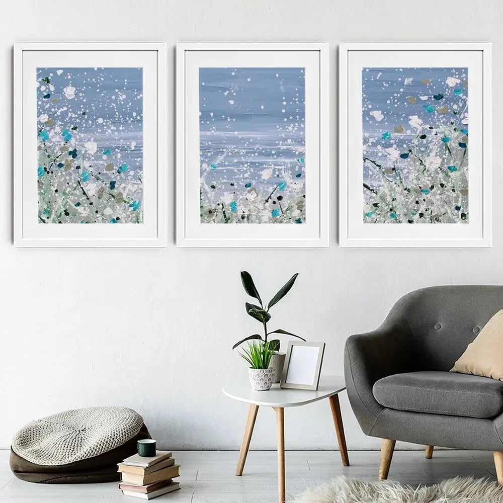 Wild Winter Sea Framed Art Print Trio Wild Winter Sea Framed Art Print Trio wall art product Charlotte Anna Reed