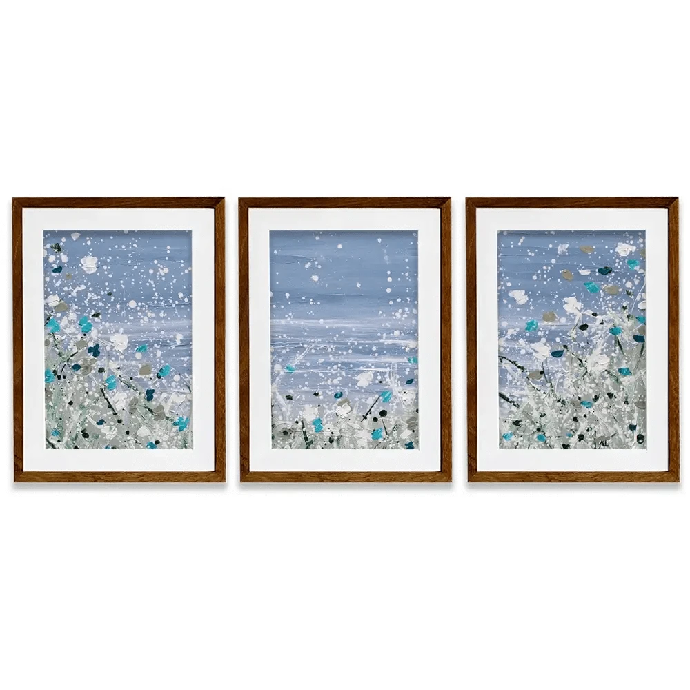 Wild Winter Sea Framed Art Print Trio Wild Winter Sea Framed Art Print Trio wall art product Charlotte Anna Reed