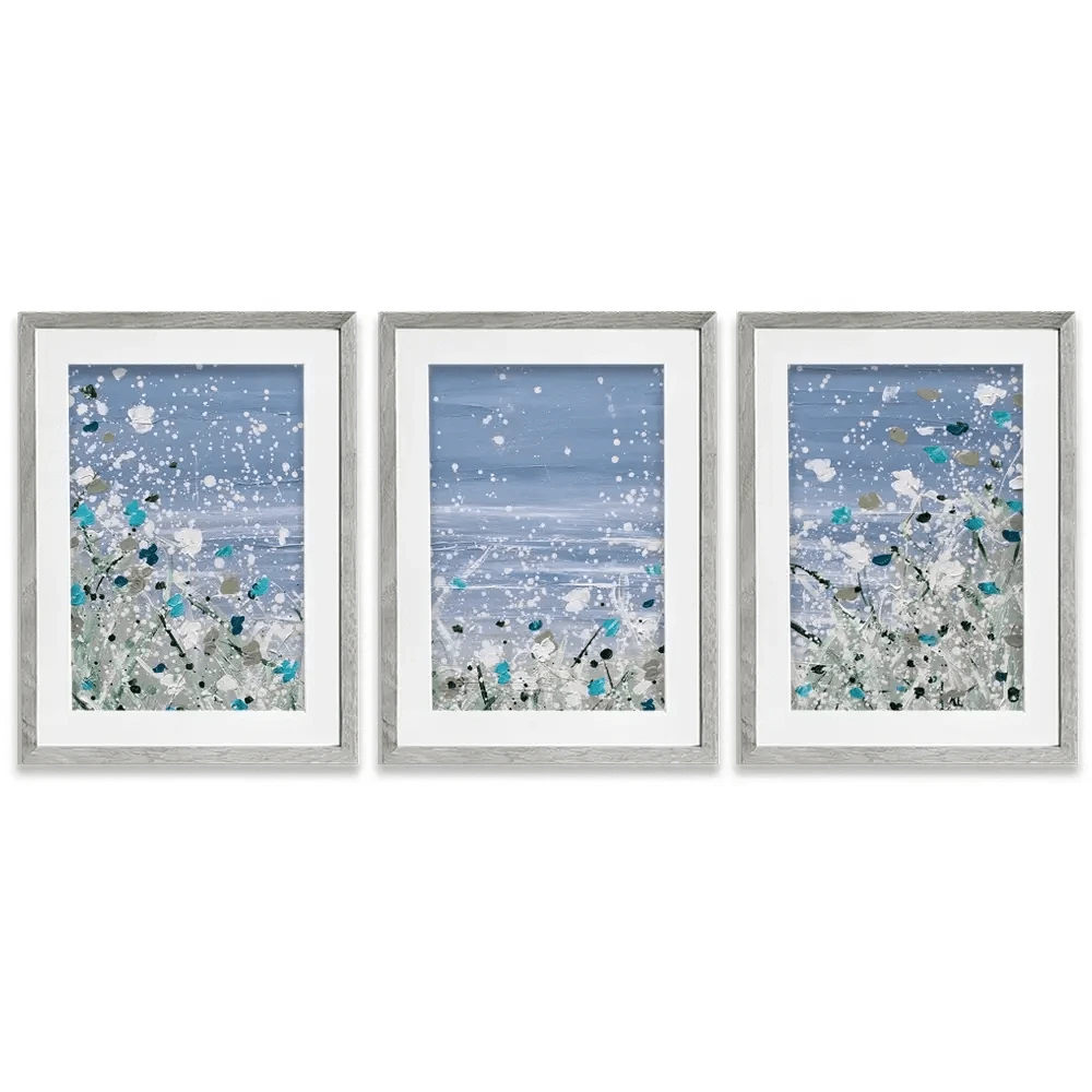 Wild Winter Sea Framed Art Print Trio Wild Winter Sea Framed Art Print Trio wall art product Charlotte Anna Reed