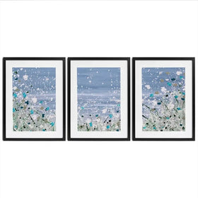 Wild Winter Sea Framed Art Print Trio Wild Winter Sea Framed Art Print Trio wall art product Charlotte Anna Reed