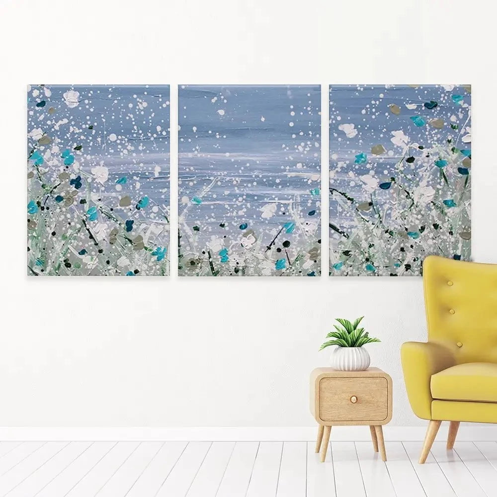 Wild Winter Sea Trio Canvas Print Wild Winter Sea Trio Canvas Print wall art product Charlotte Anna Reed