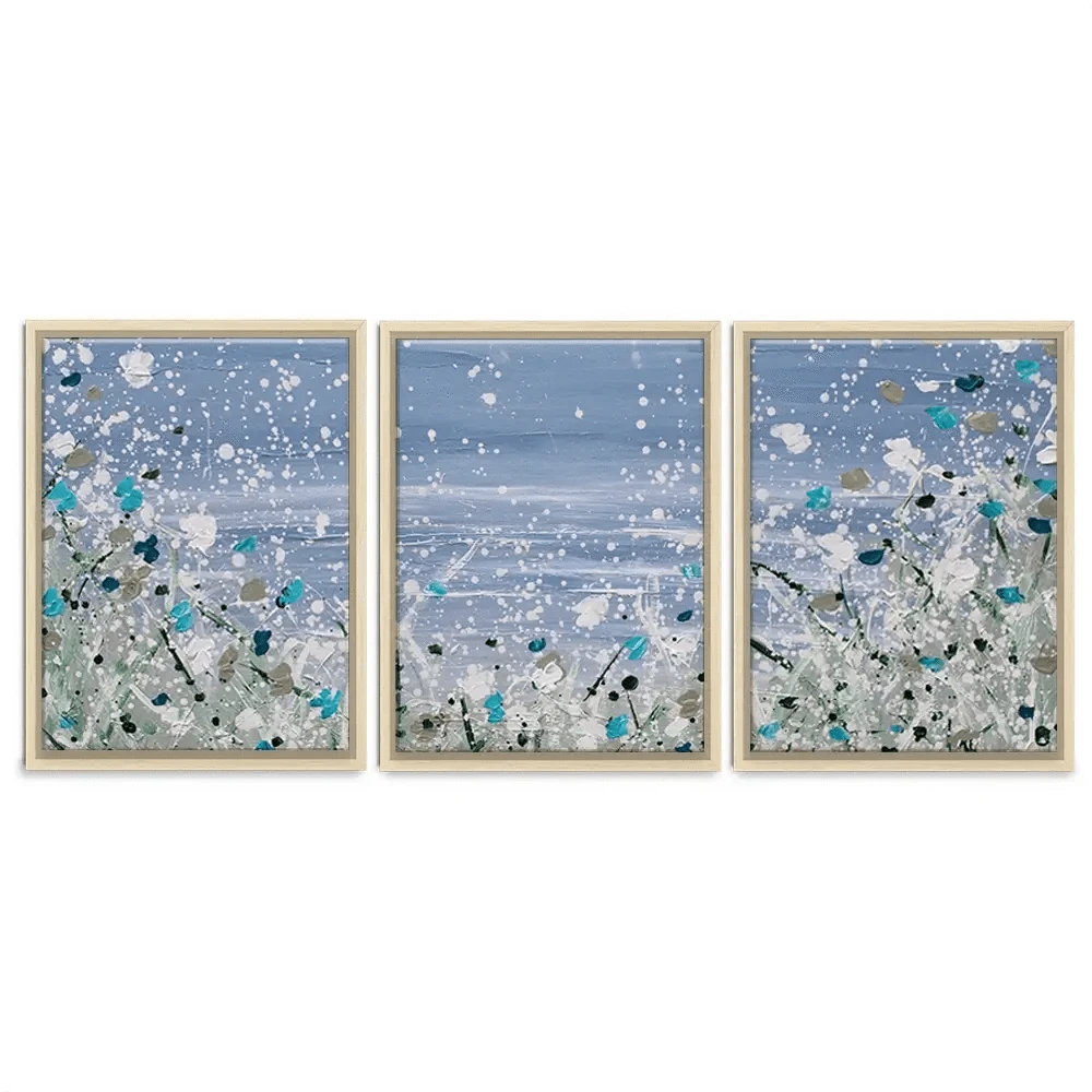 Wild Winter Sea Trio Canvas Print Wild Winter Sea Trio Canvas Print wall art product Charlotte Anna Reed
