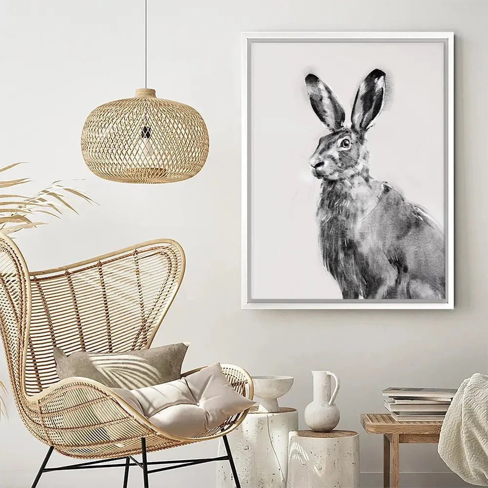 Wildest Hare Canvas Print Wildest Hare Canvas Print wall art product Emma Caroline