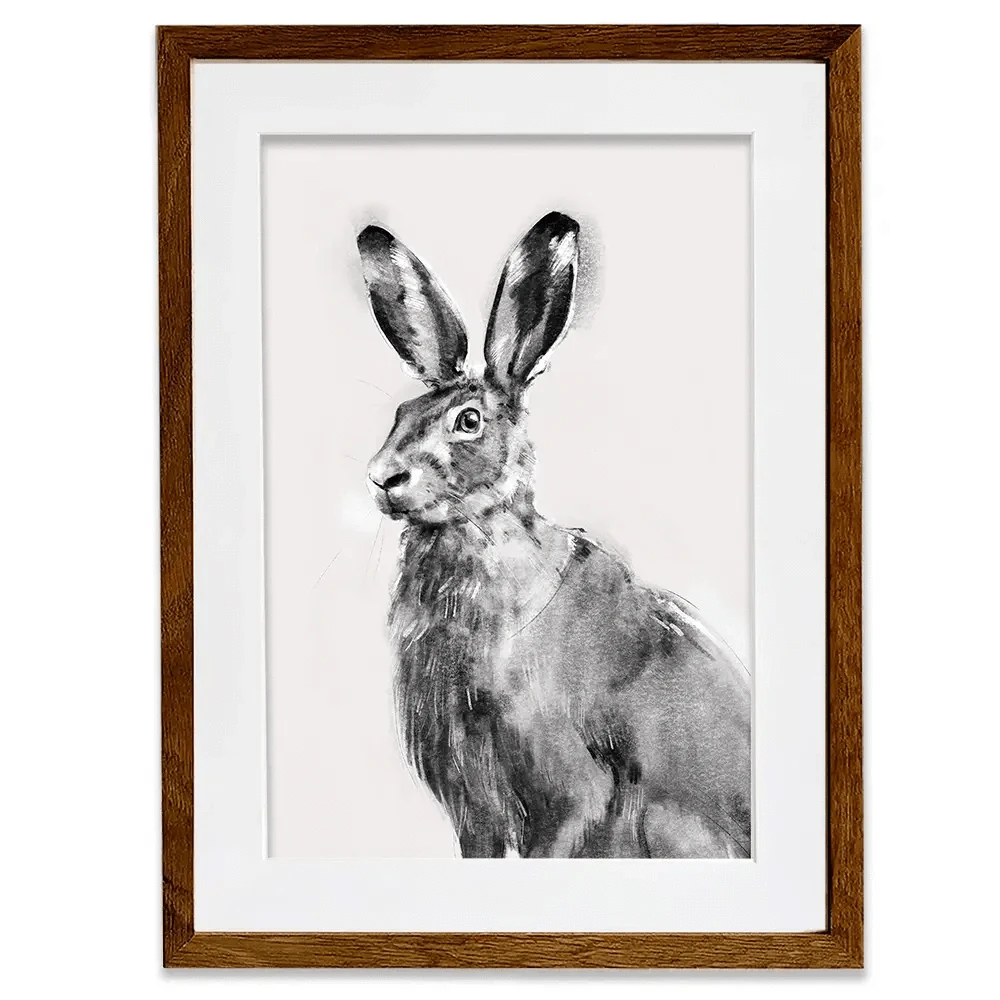 Wildest Hare Framed Art Print Wildest Hare Framed Art Print wall art product Emma Caroline