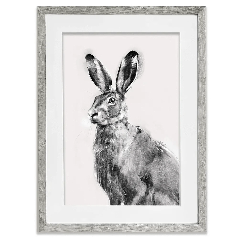 Wildest Hare Framed Art Print Wildest Hare Framed Art Print wall art product Emma Caroline