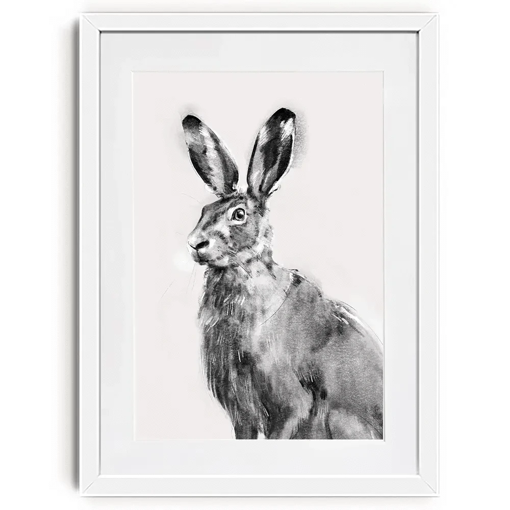 Wildest Hare Framed Art Print Wildest Hare Framed Art Print wall art product Emma Caroline