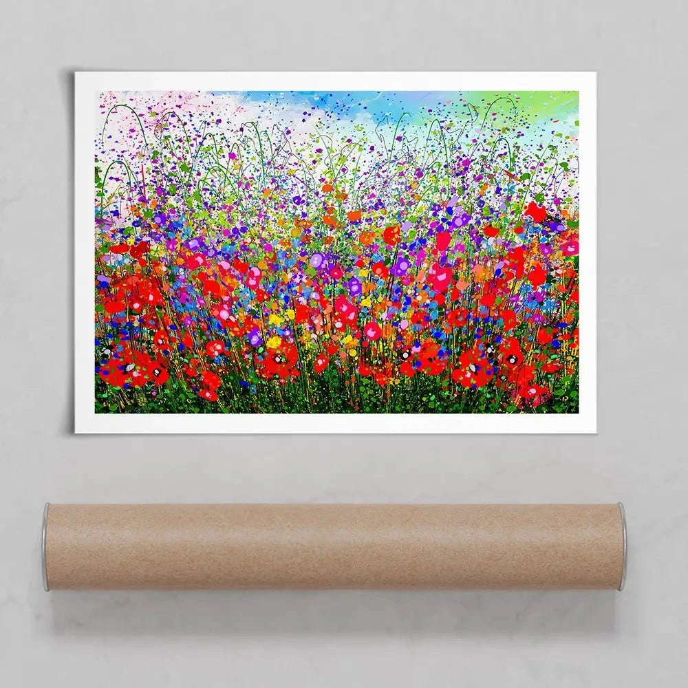 Wildflower Celebration Meadow Art Print Wildflower Celebration Meadow Art Print wall art product Lena Owens - Independent