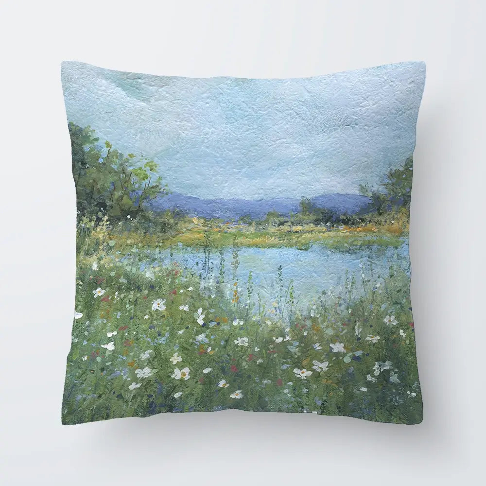 Wildflower Lake Cushion Wildflower Lake Cushion wall art product Carol Robinson