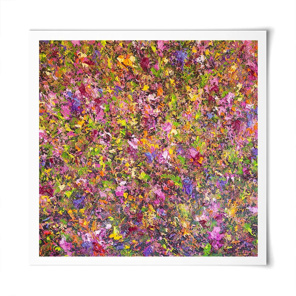 Wildflower Symphony Square Art Print Wildflower Symphony Square Art Print wall art product Osnat Tzadok