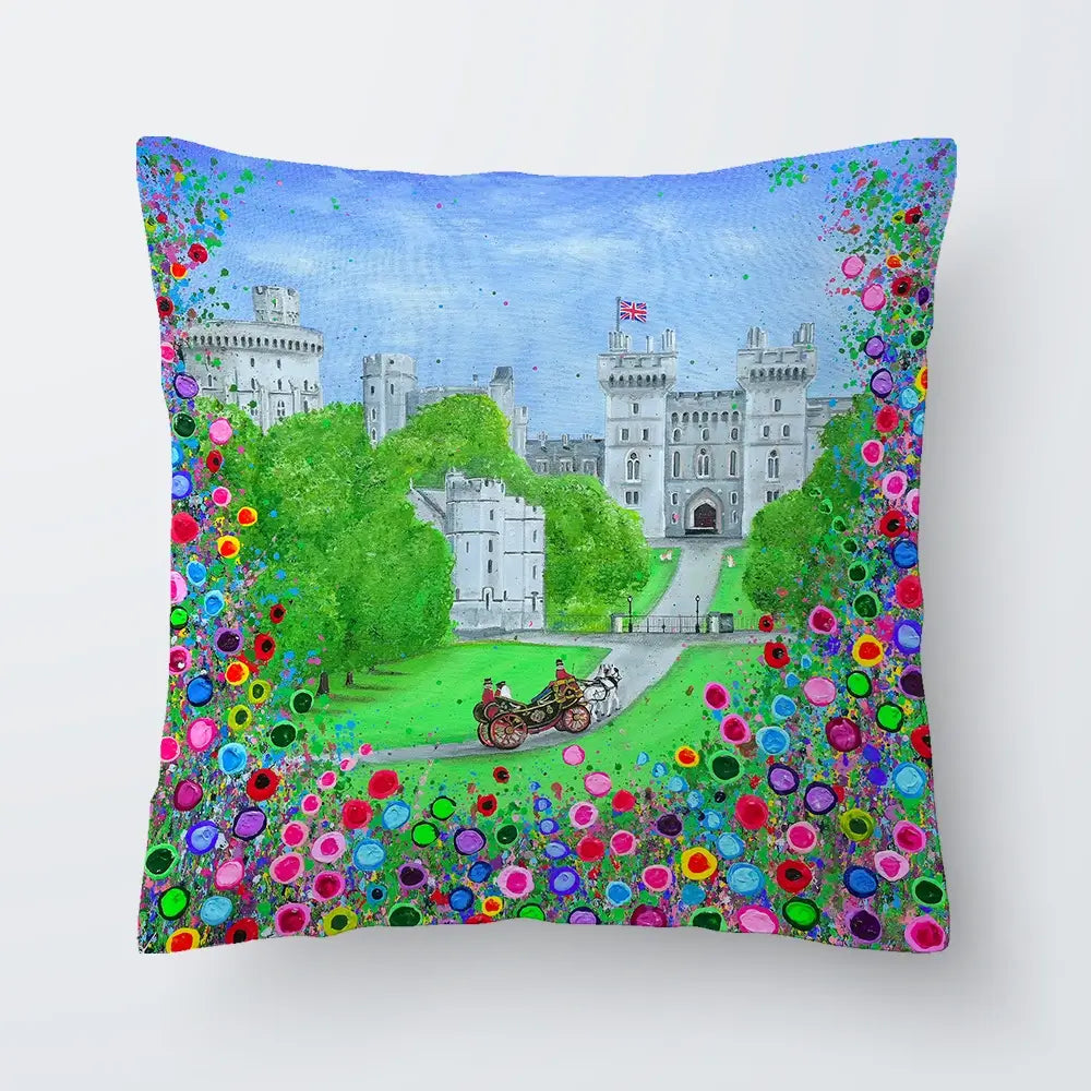 Windsor Castle Royal Edition Cushion Windsor Castle Royal Edition Cushion wall art product Jo Gough