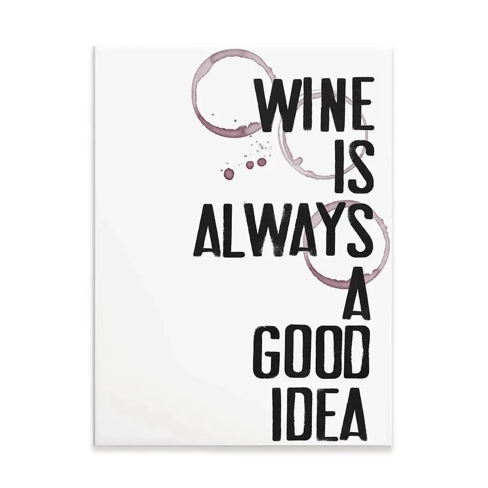 Wine Always Canvas Print Wine Always Canvas Print wall art product Deborah Velasquez
