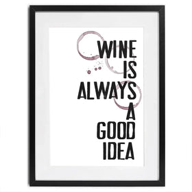 Wine Always Framed Art Print Wine Always Framed Art Print wall art product Deborah Velasquez