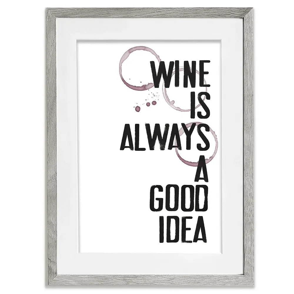 Wine Always Framed Art Print Wine Always Framed Art Print wall art product Deborah Velasquez