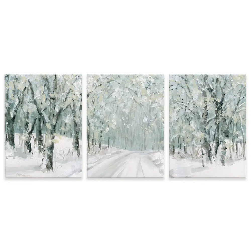 Winter Lane Trio Canvas Print Winter Lane Trio Canvas Print wall art product Carol Robinson