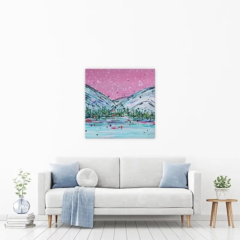 Winter Mountain Escape Canvas Print Winter Mountain Escape Canvas Print wall art product Charlotte Anna Reed