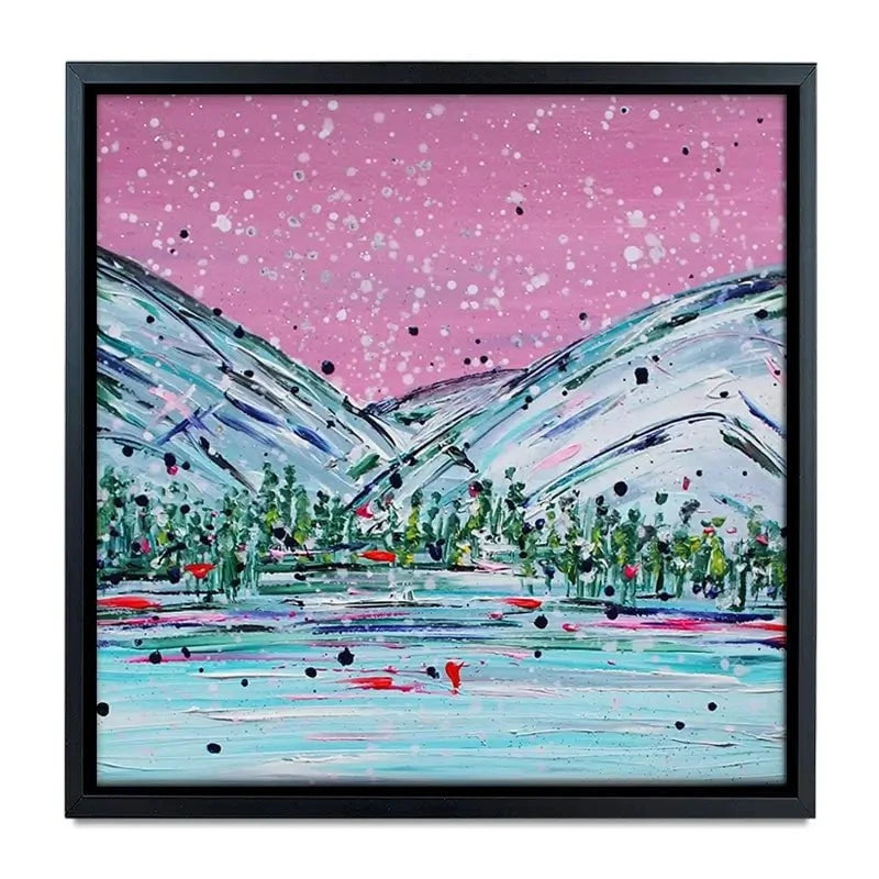 Winter Mountain Escape Canvas Print Winter Mountain Escape Canvas Print wall art product Charlotte Anna Reed