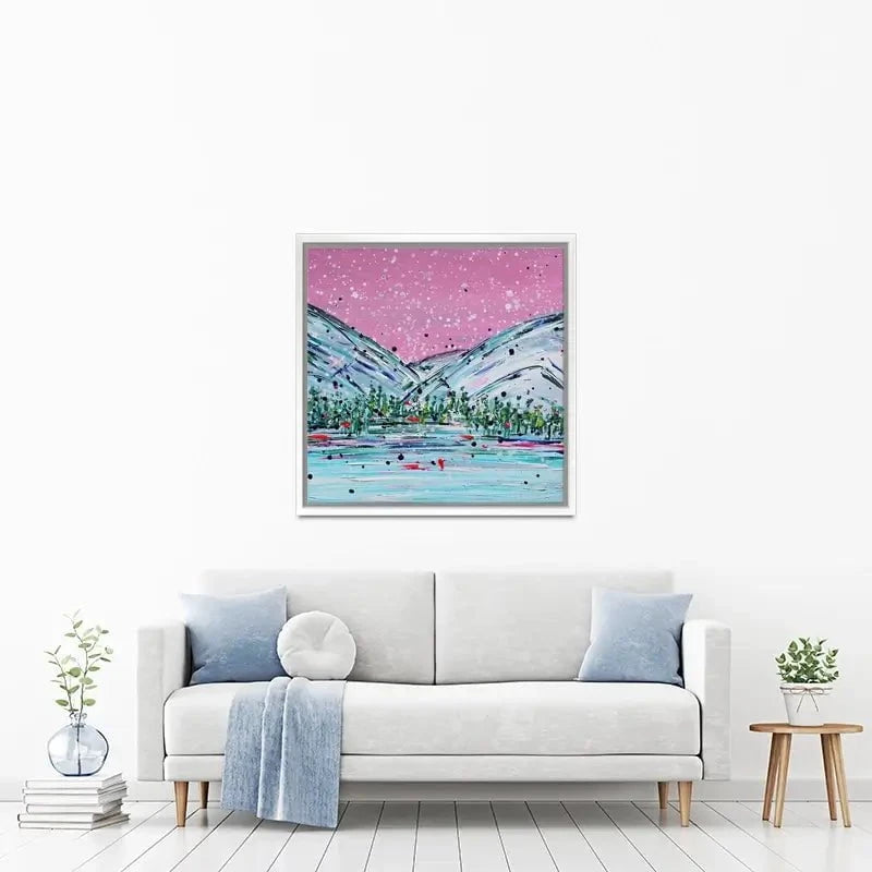 Winter Mountain Escape Canvas Print Winter Mountain Escape Canvas Print wall art product Charlotte Anna Reed