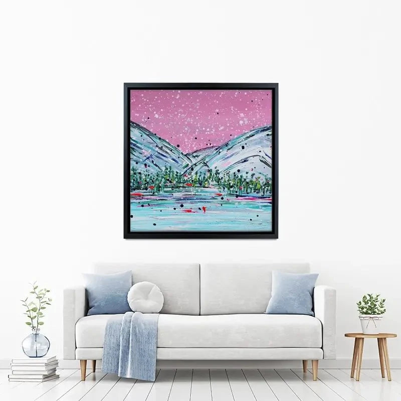 Winter Mountain Escape Canvas Print Winter Mountain Escape Canvas Print wall art product Charlotte Anna Reed