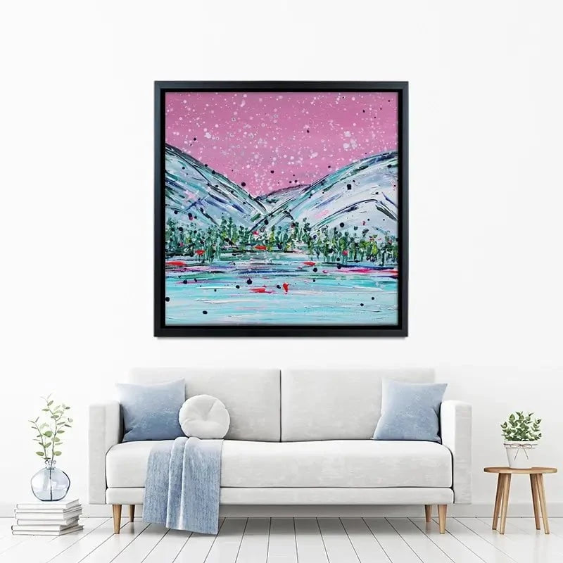 Winter Mountain Escape Canvas Print Winter Mountain Escape Canvas Print wall art product Charlotte Anna Reed