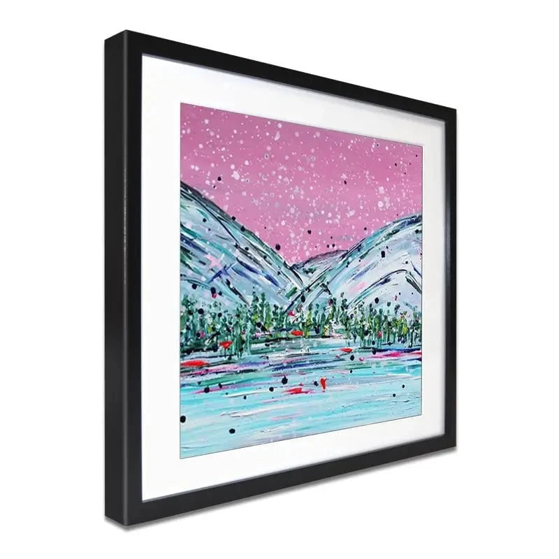 Winter Mountain Escape Framed Art Print Winter Mountain Escape Framed Art Print wall art product Charlotte Anna Reed