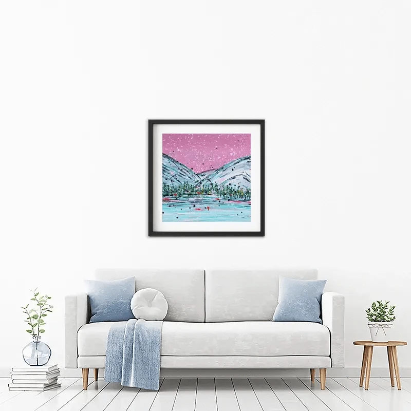 Winter Mountain Escape Framed Art Print Winter Mountain Escape Framed Art Print wall art product Charlotte Anna Reed