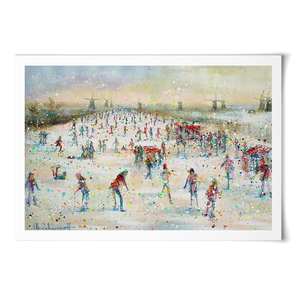 Winter People Art Print Winter People Art Print wall art product Studio Paint-Ing