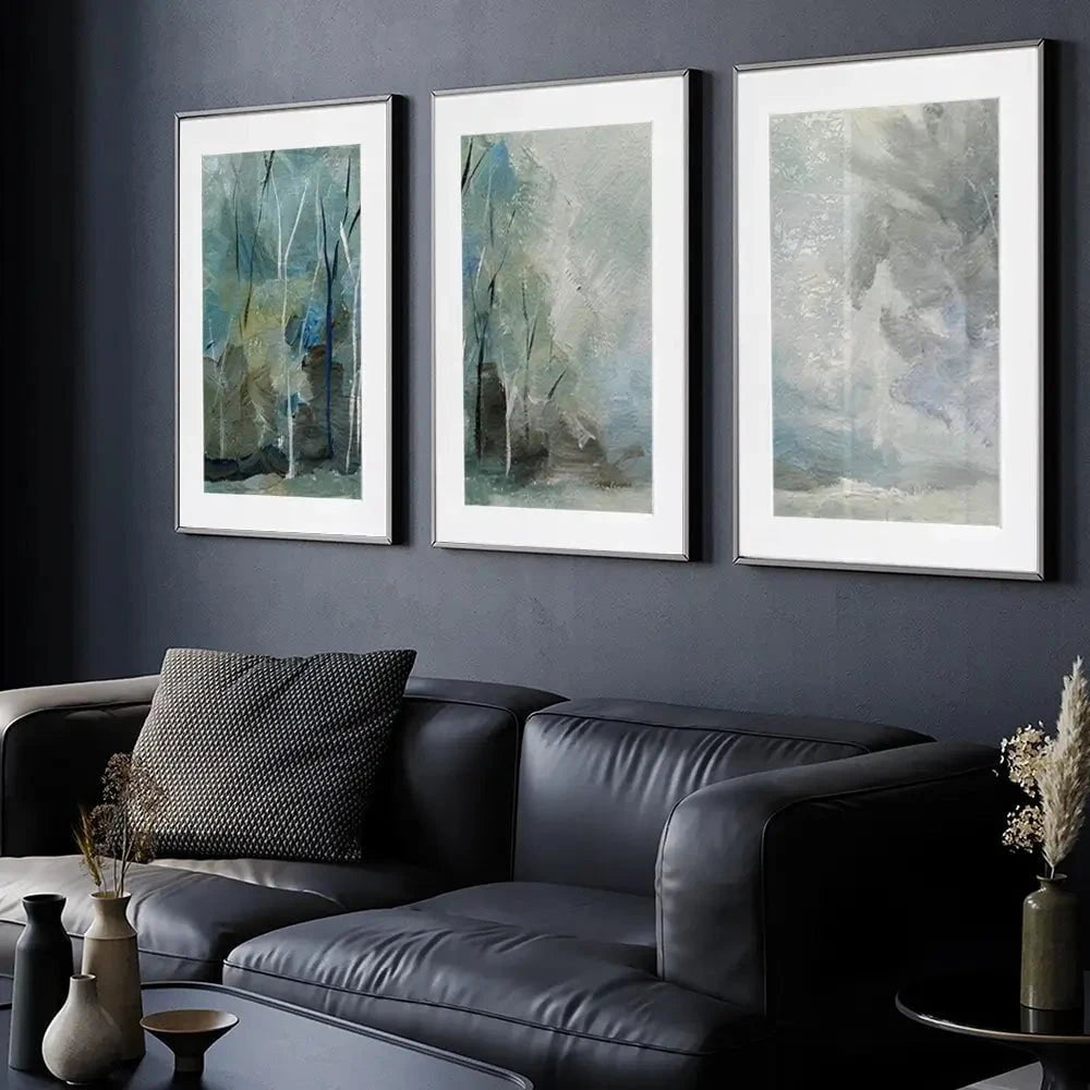 Winter Tones Framed Art Print Trio Winter Tones Framed Art Print Trio wall art product Galarta / Shutterstock