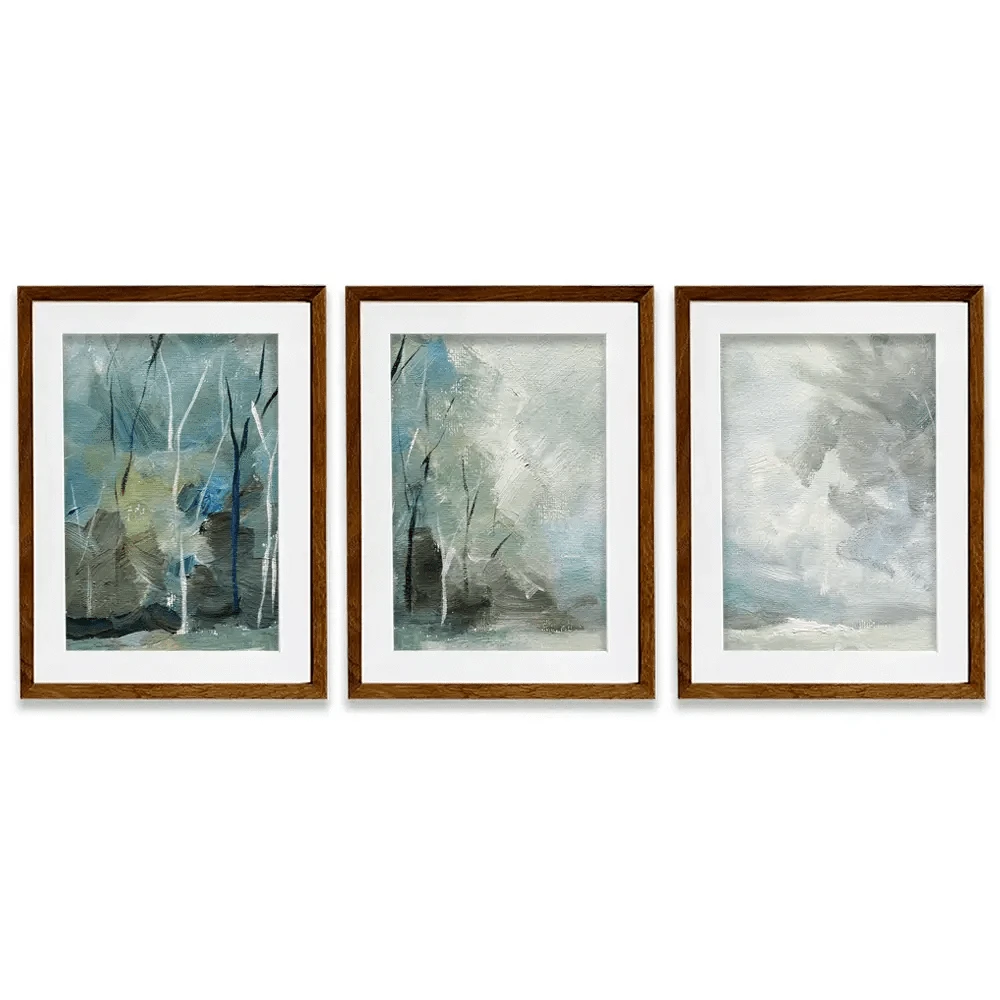 Winter Tones Framed Art Print Trio Winter Tones Framed Art Print Trio wall art product Galarta / Shutterstock