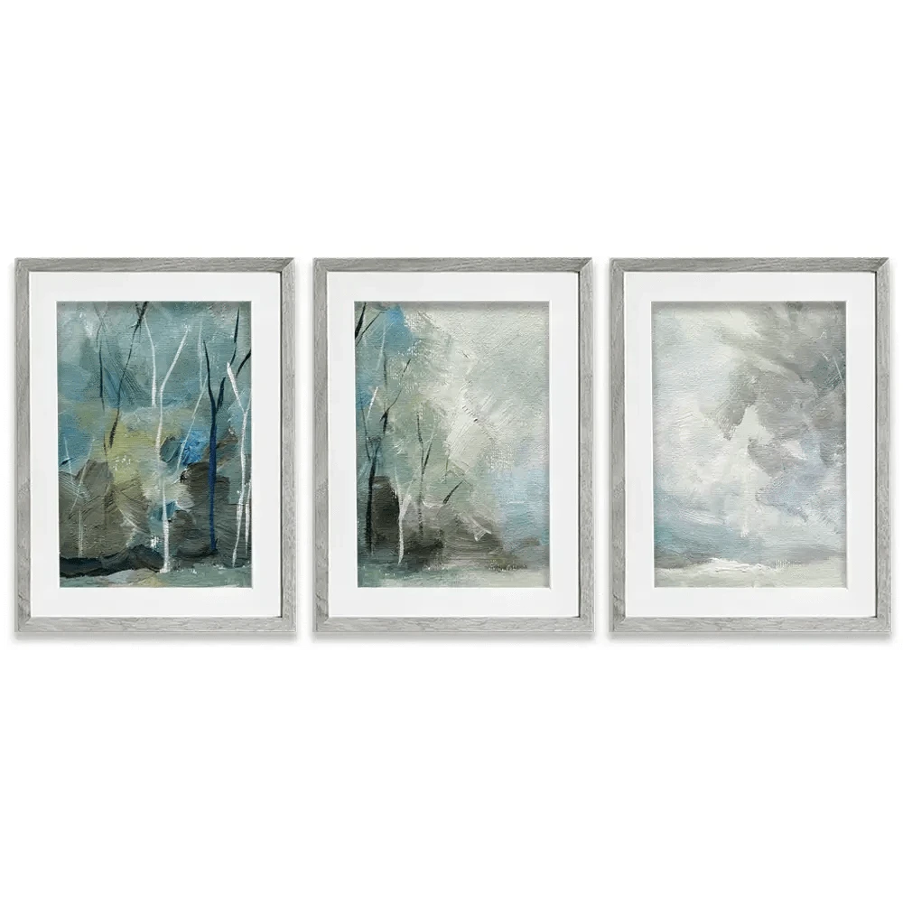 Winter Tones Framed Art Print Trio Winter Tones Framed Art Print Trio wall art product Galarta / Shutterstock