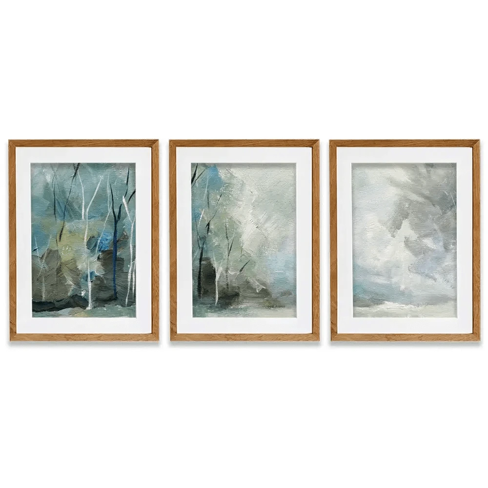 Winter Tones Framed Art Print Trio Winter Tones Framed Art Print Trio wall art product Galarta / Shutterstock