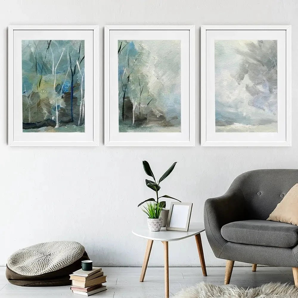 Winter Tones Framed Art Print Trio Winter Tones Framed Art Print Trio wall art product Galarta / Shutterstock