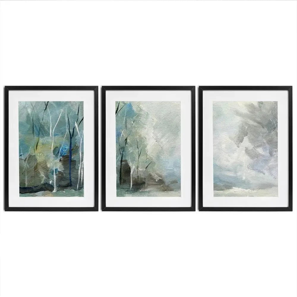 Winter Tones Framed Art Print Trio Winter Tones Framed Art Print Trio wall art product Galarta / Shutterstock