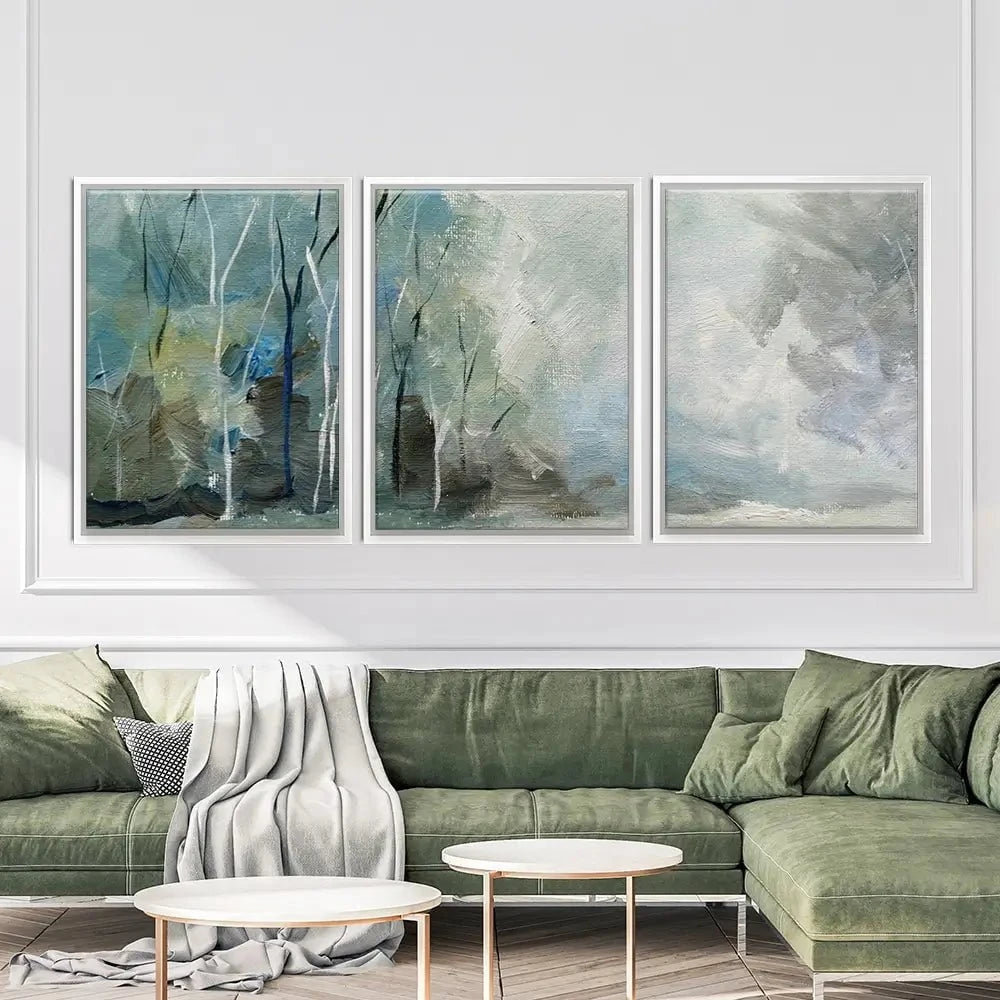 Winter Tones Trio Canvas Print Winter Tones Trio Canvas Print wall art product Galarta / Shutterstock