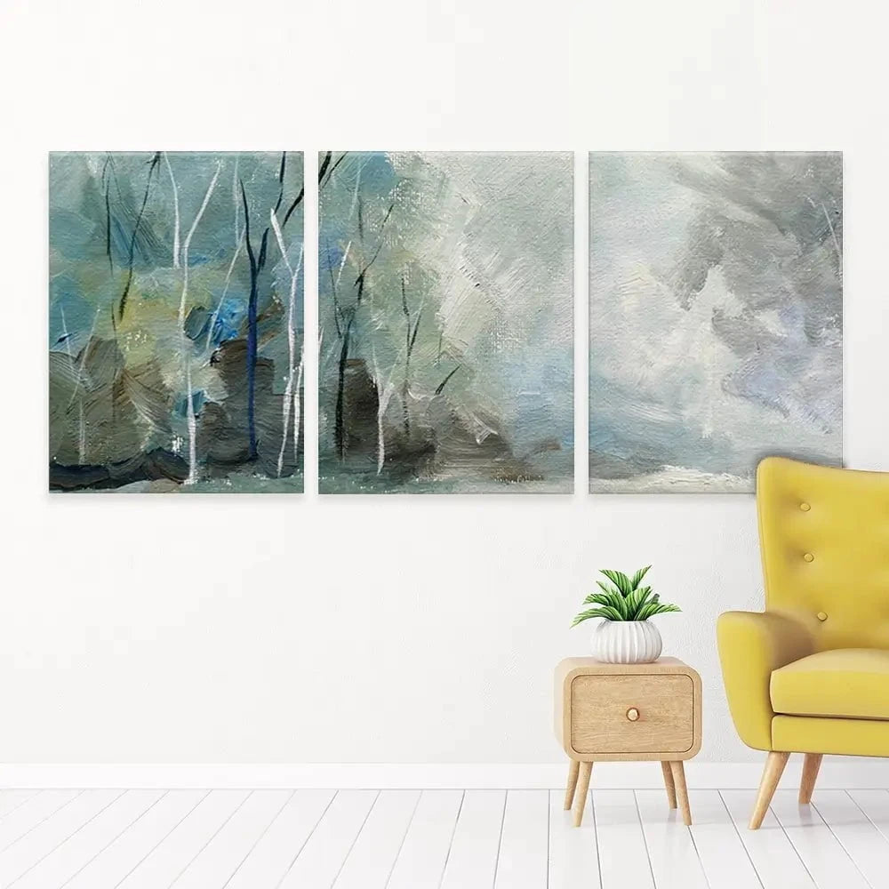 Winter Tones Trio Canvas Print Winter Tones Trio Canvas Print wall art product Galarta / Shutterstock