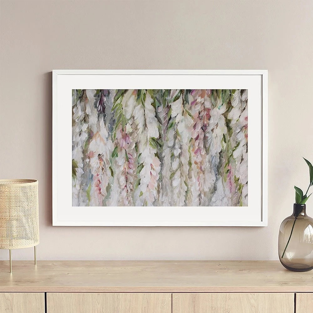 Wisteria Framed Art Print Wisteria Framed Art Print wall art product Nicola Jane Rowles