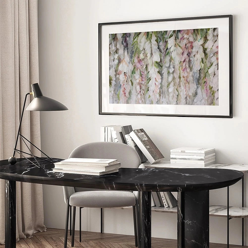 Wisteria Framed Art Print Wisteria Framed Art Print wall art product Nicola Jane Rowles
