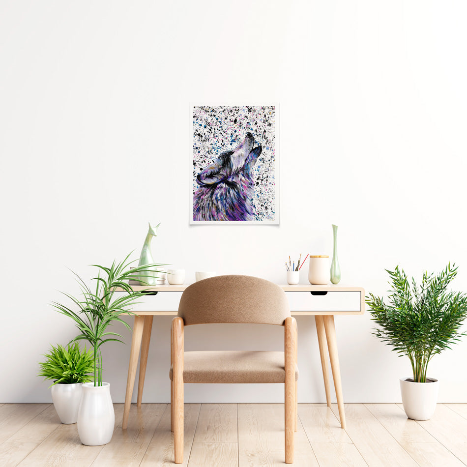 Wolf Mika Art Print Wolf Mika Art Print wall art product Emma LC Art