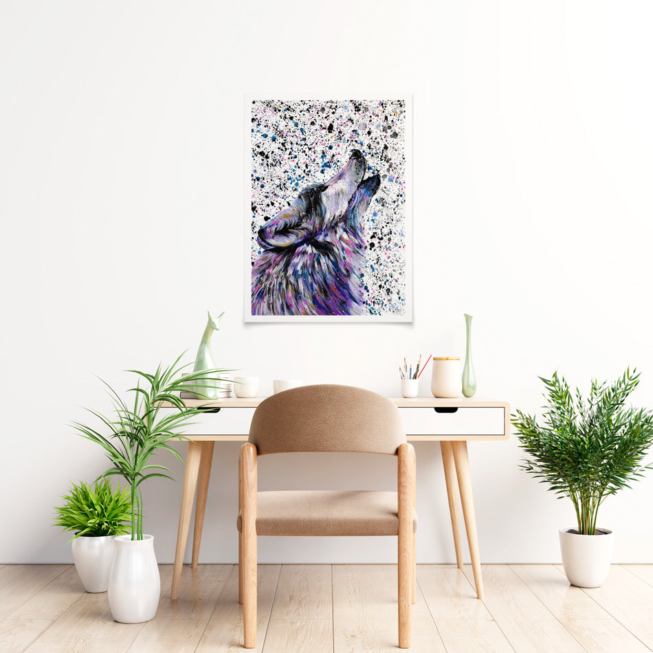 Wolf Mika Art Print Wolf Mika Art Print wall art product Emma LC Art