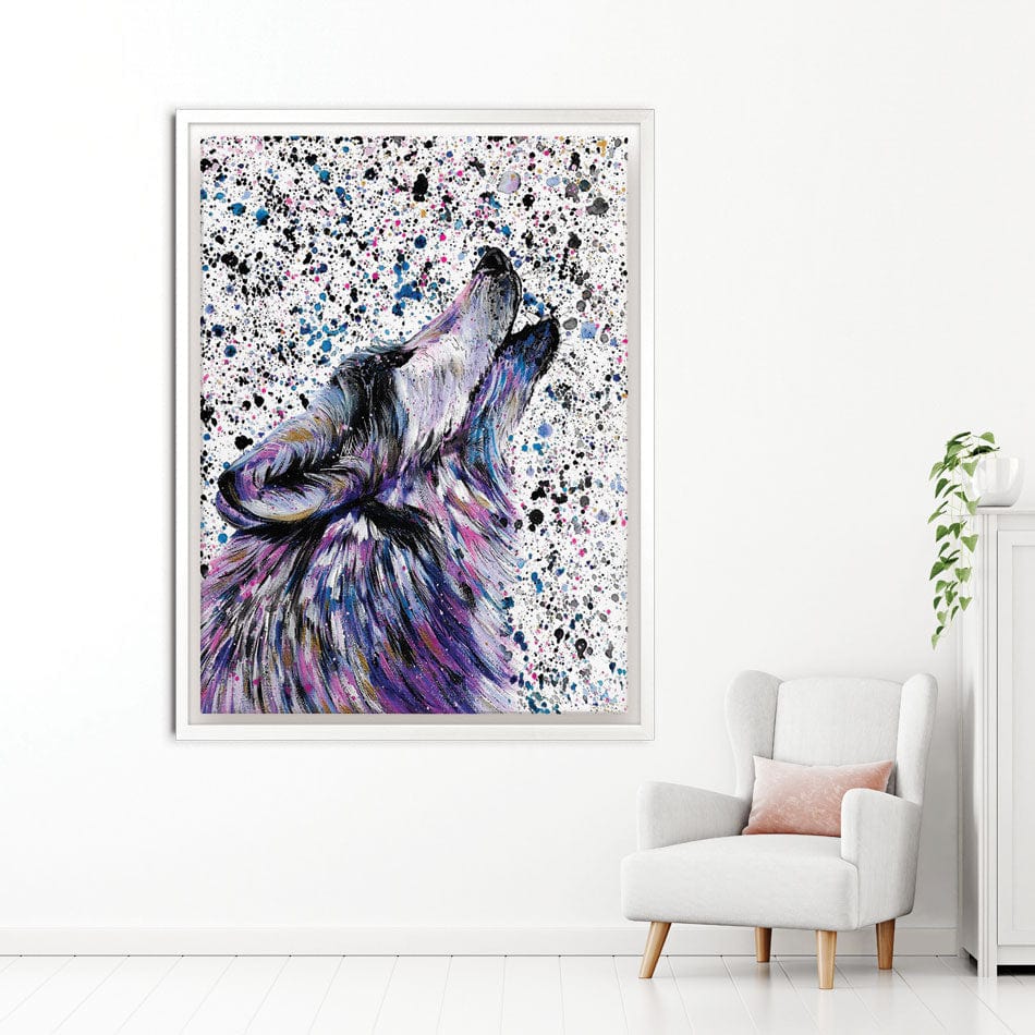 Wolf Mika Canvas Print wall art product Emma LC Art