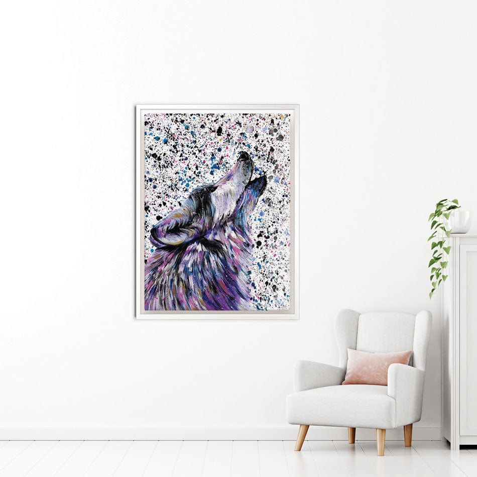 Wolf Mika Canvas Print wall art product Emma LC Art