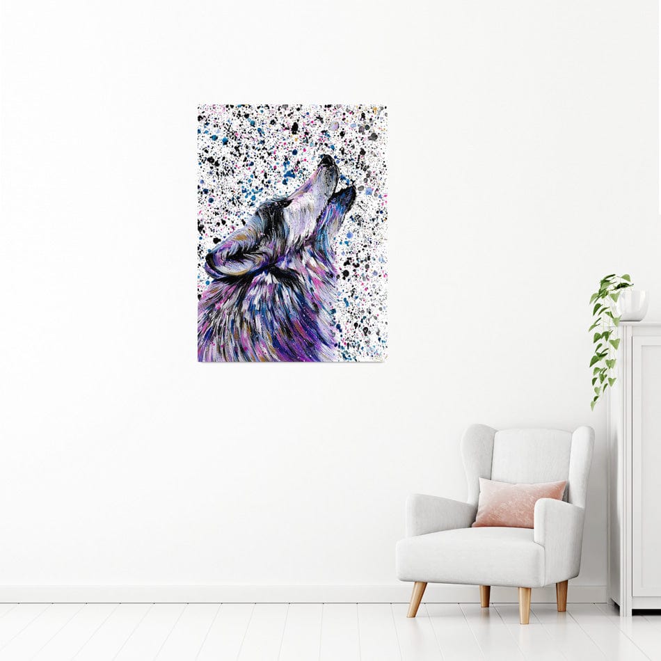 Wolf Mika Canvas Print wall art product Emma LC Art