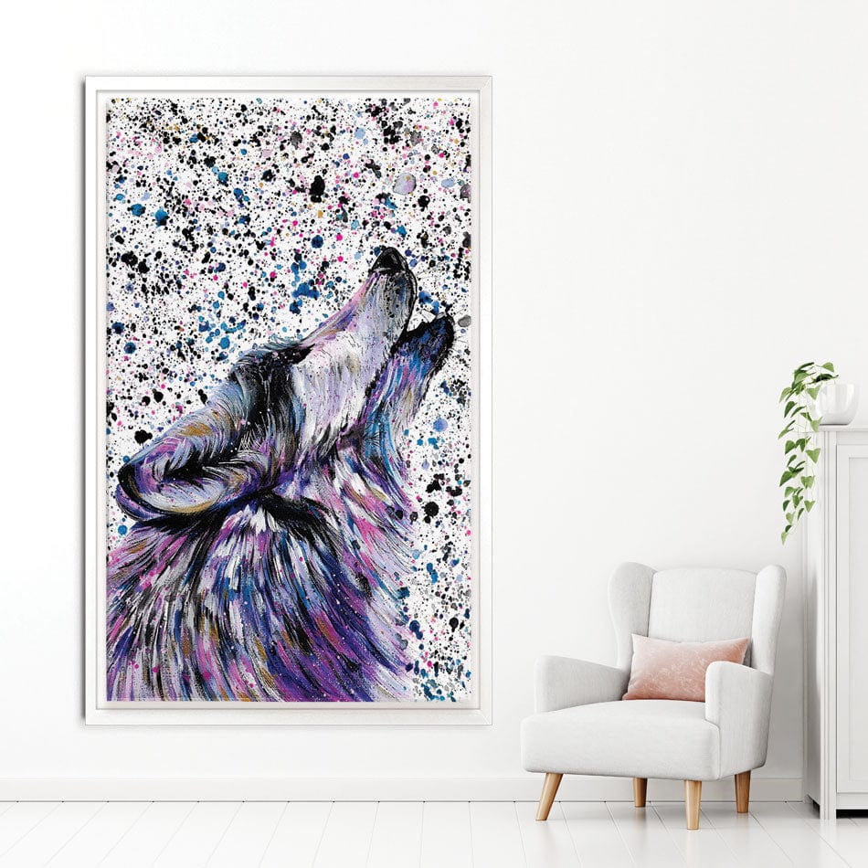 Wolf Mika Canvas Print wall art product Emma LC Art