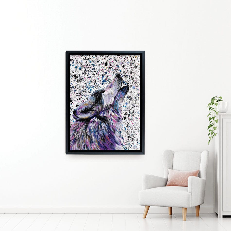 Wolf Mika Canvas Print wall art product Emma LC Art