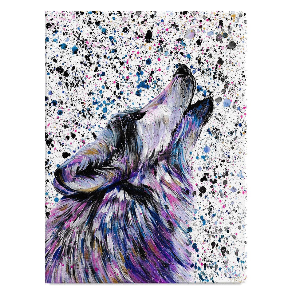 Wolf Mika Canvas Print wall art product Emma LC Art