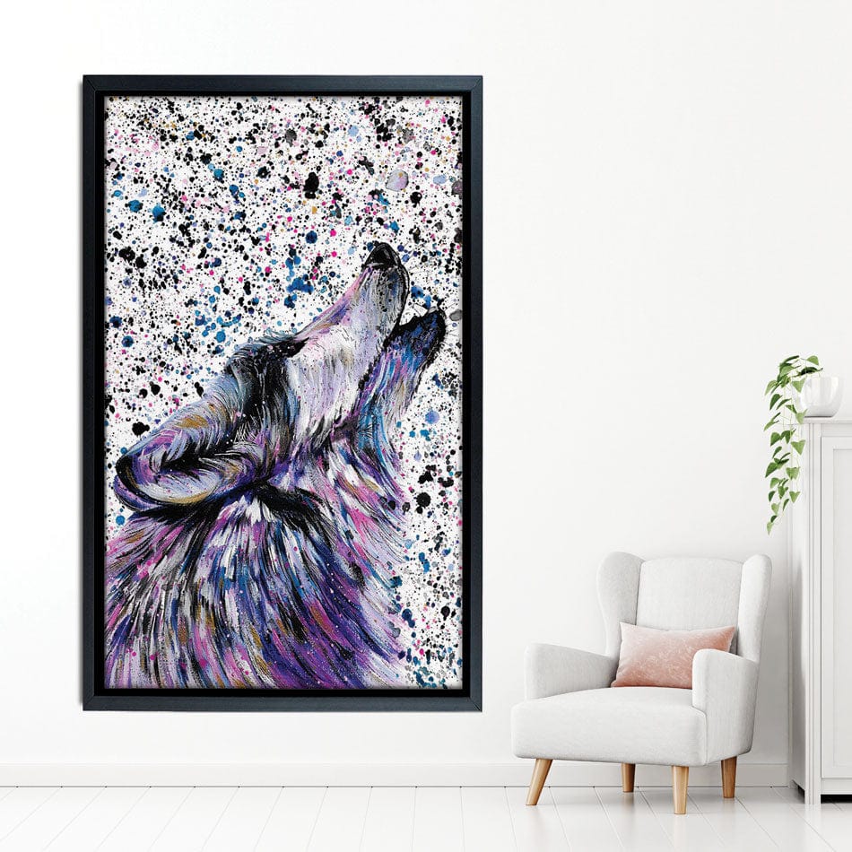 Wolf Mika Canvas Print wall art product Emma LC Art