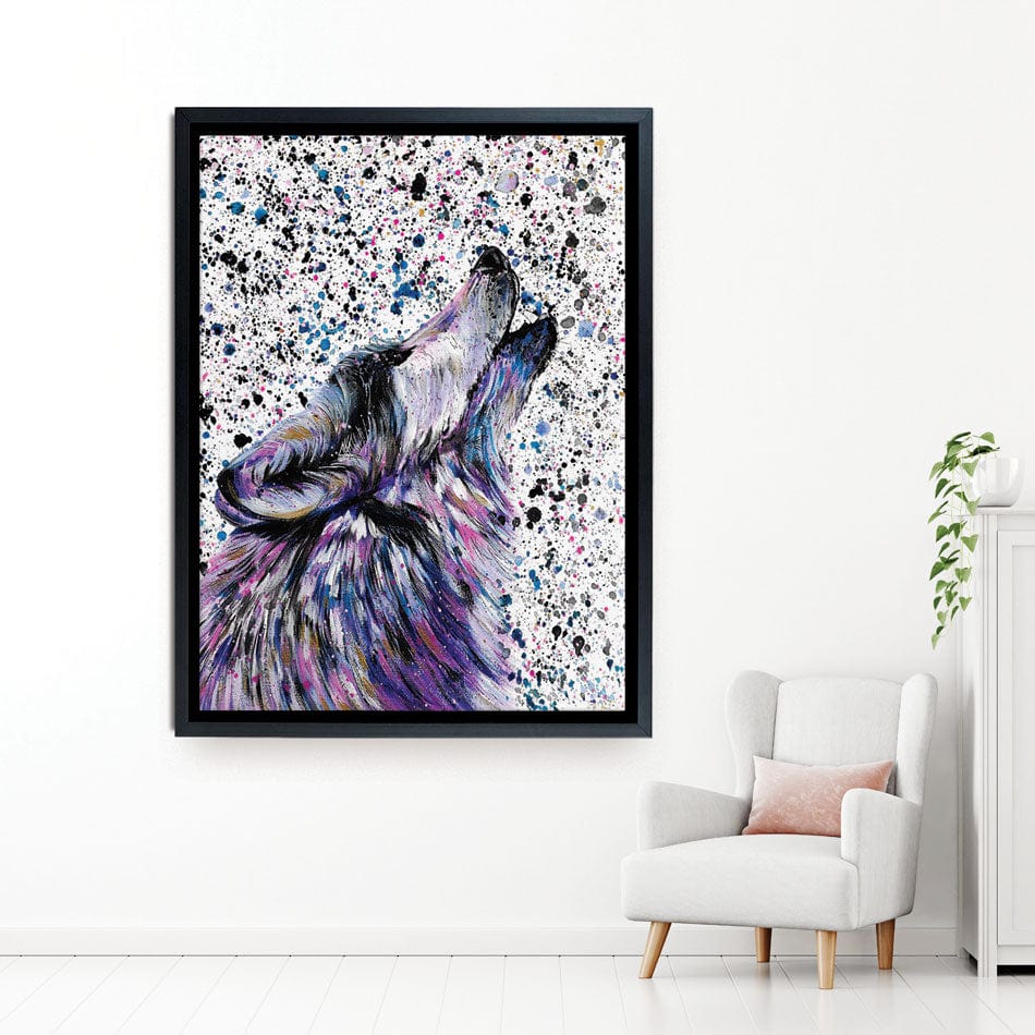 Wolf Mika Canvas Print wall art product Emma LC Art